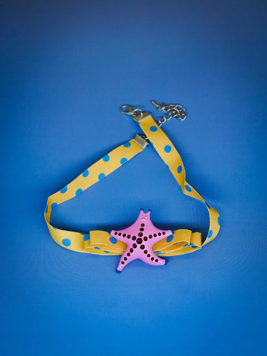 SeaStar Cat Hairclip & Brooch in Alluring Magenta & Navy