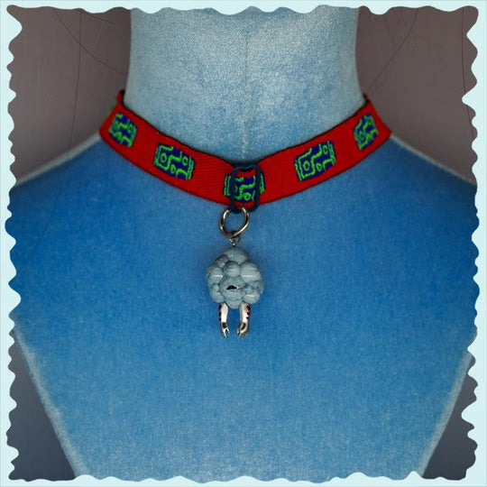 Double Faced Girl Necklace & Earring Set - Unique Cloud Head Design
