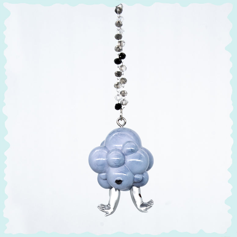 Clouds Head Double Faced Girl Jewelry Set, Whimsical Sky-themed Necklace and Earring, Unique Clouds Head Pendant with Earrings, Dreamy Double Faced Girl Accessories, Cute Clouds Character Jewelry Ensemble, Sky-inspired Fashion Statement Set, Fun Fantasy Necklace and Earring Collection, Double Faced Girl Pendant and Earring Combo, Creative Clouds Head Fashion, Adorable Sky-themed Jewelry,