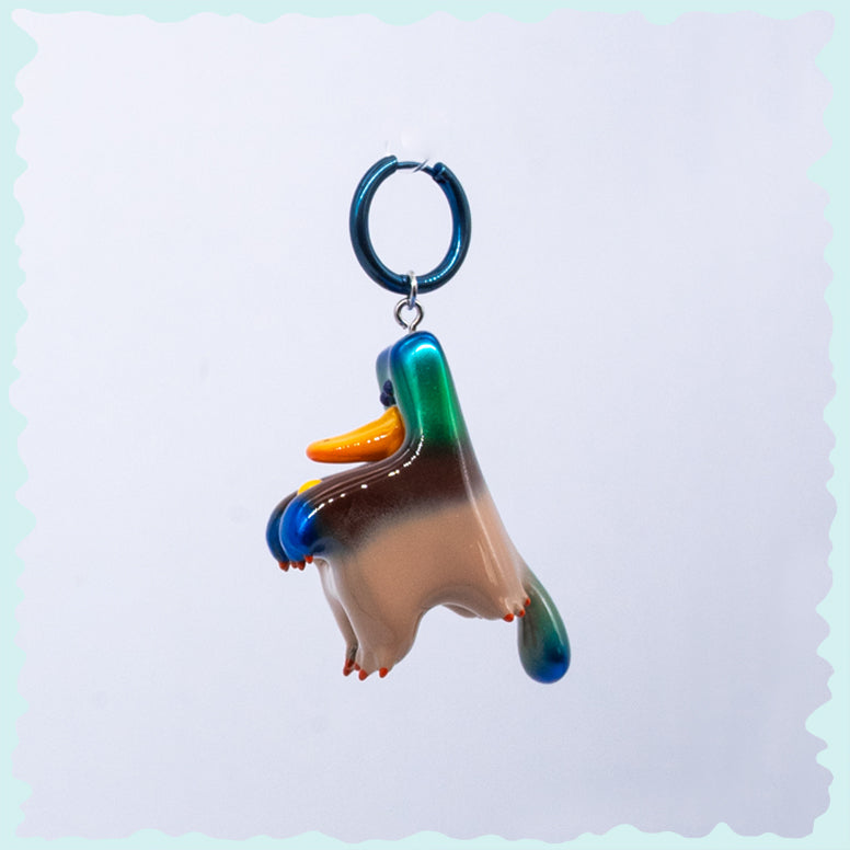 Mallard platypus necklace/earring/figure toy