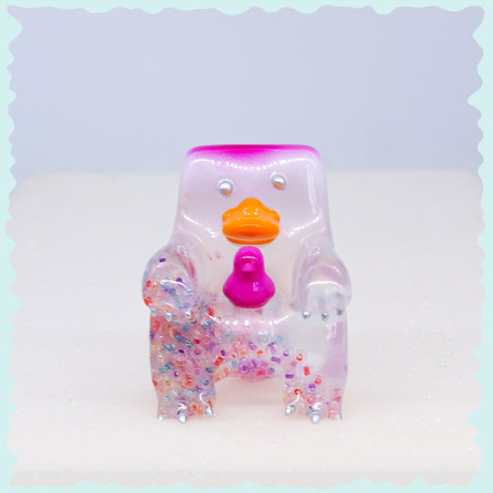 Pitaya snow mountain platypus necklace & earring and figure toy